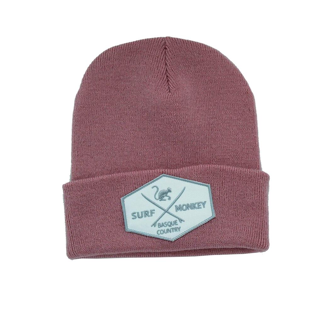 Beanie Hat - Embroidered Logo / Cotton / One Size (Pink)