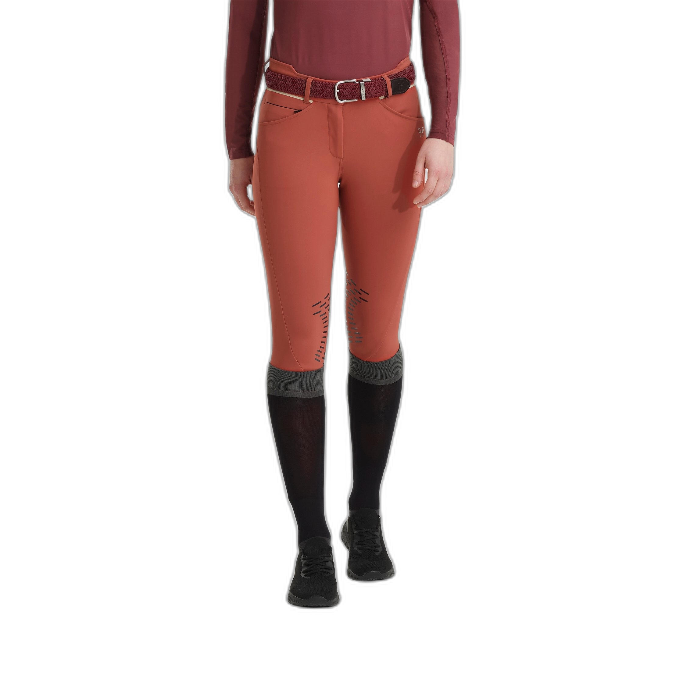 Horse Pilot - Pantalon Équitation Femme Horse Pilot X-design - Pantalon D'Équitation - Orange|rouge - Decathlon