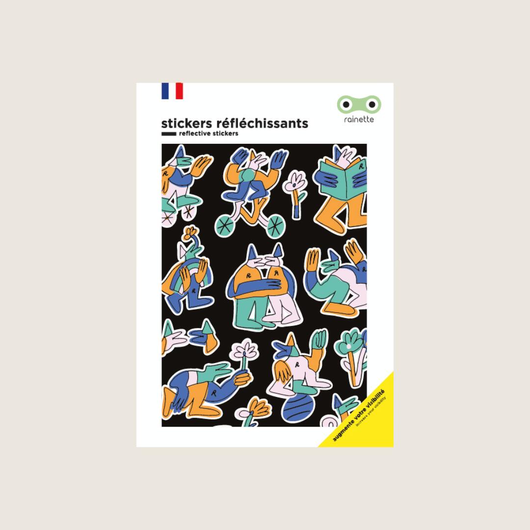 Rainette - Stickers Réfléchissants Lucas Beaufort – Vinyle Étanche, Fabrication France. - Bande Réfléchissante - Multicolore - Taille Unique - Decathlon