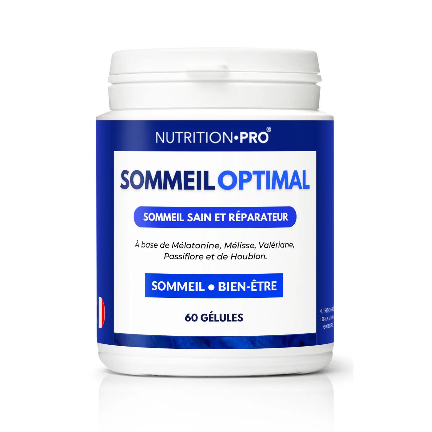 Nutrition Pro - Sommeil Optimal - 60 Gélules - Mélatonine - Decathlon