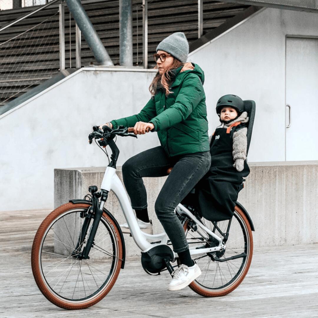 Rainette - Rainette Tablier Pour Siège Vélo Enfant — Noir, 100% Polyester Oeko‑tex. - Siège Vélo Enfant - Noir - Taille Unique - Decathlon