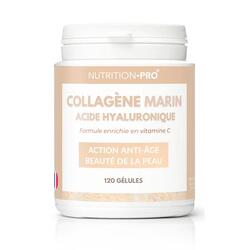 COLLAGÈNE MARIN HYDROLYSÉ / ACIDE HYALURONIQUE - 120 GÉLULES