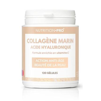 COLLAGÈNE MARIN HYDROLYSÉ / ACIDE HYALURONIQUE - 120 GÉLULES