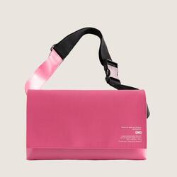 RAINETTE Banane bandoulière noire étanche, 8 compartiments.