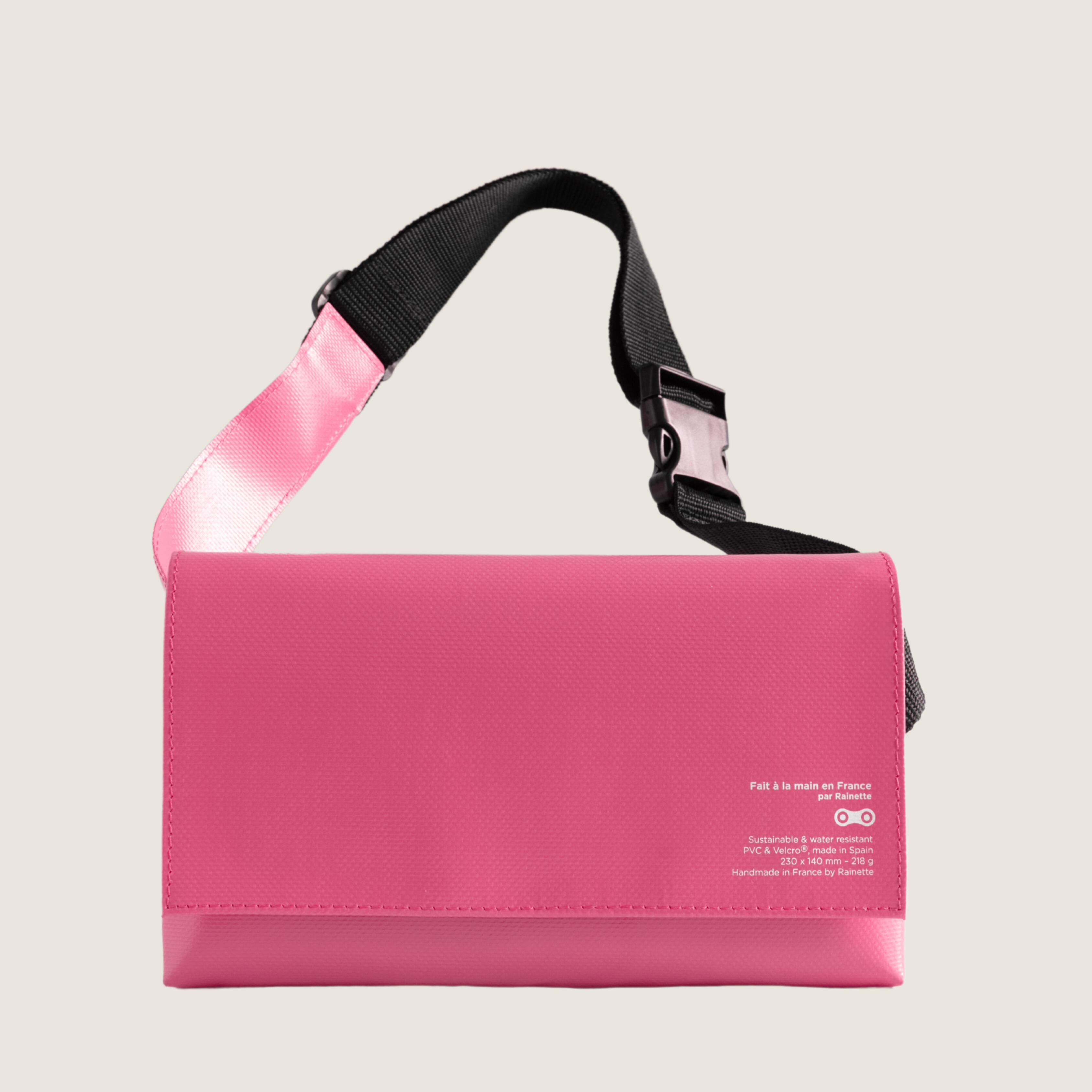 Rainette - Rainette Banane Bandoulière Rose Imperméable - 8 Compartiments. - Sac À Bandoulière - Rose - Taille Unique - Decathlon