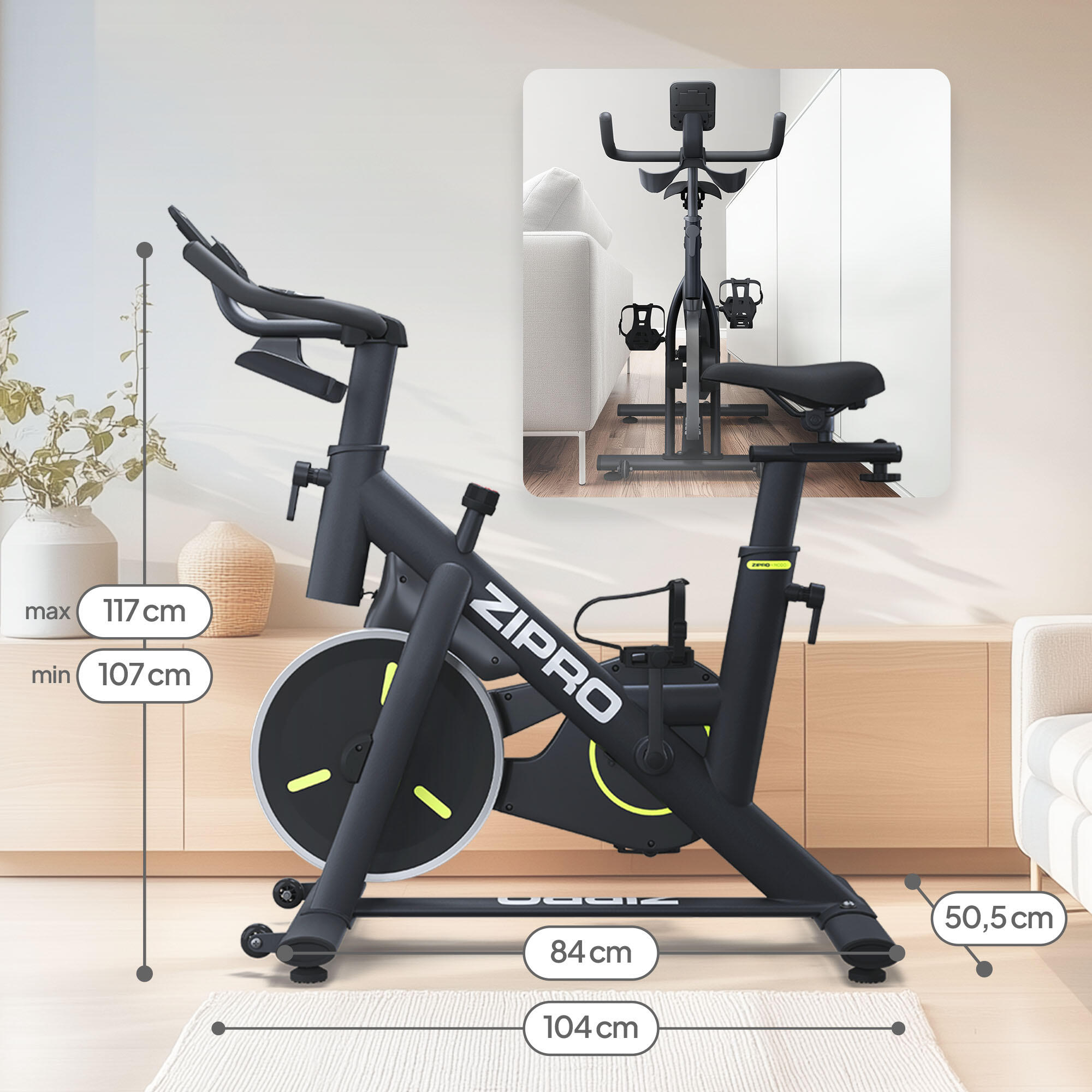 Rotoped Indoor Cycling Zipro Modo Bluetooth FitShow 2/7