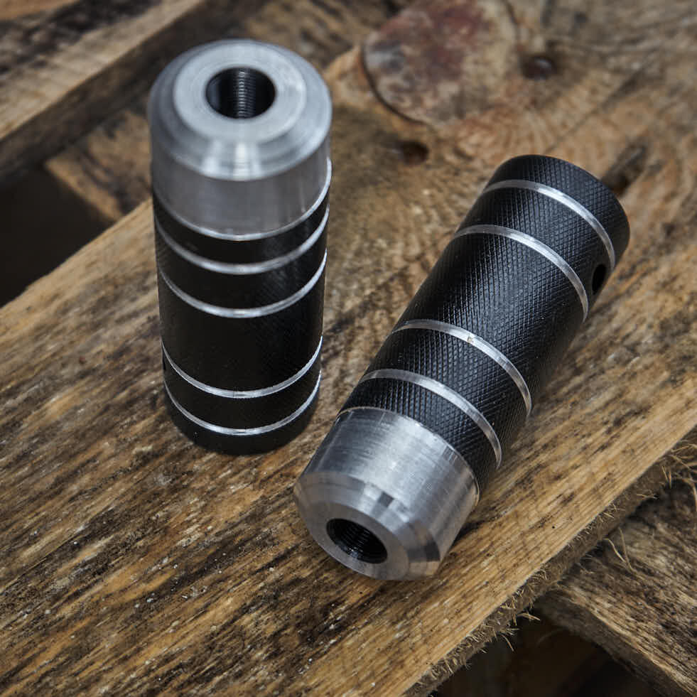 BMX PEGS COP ENFANTS NOIR ALU 14MM KHEBIKES 4/5