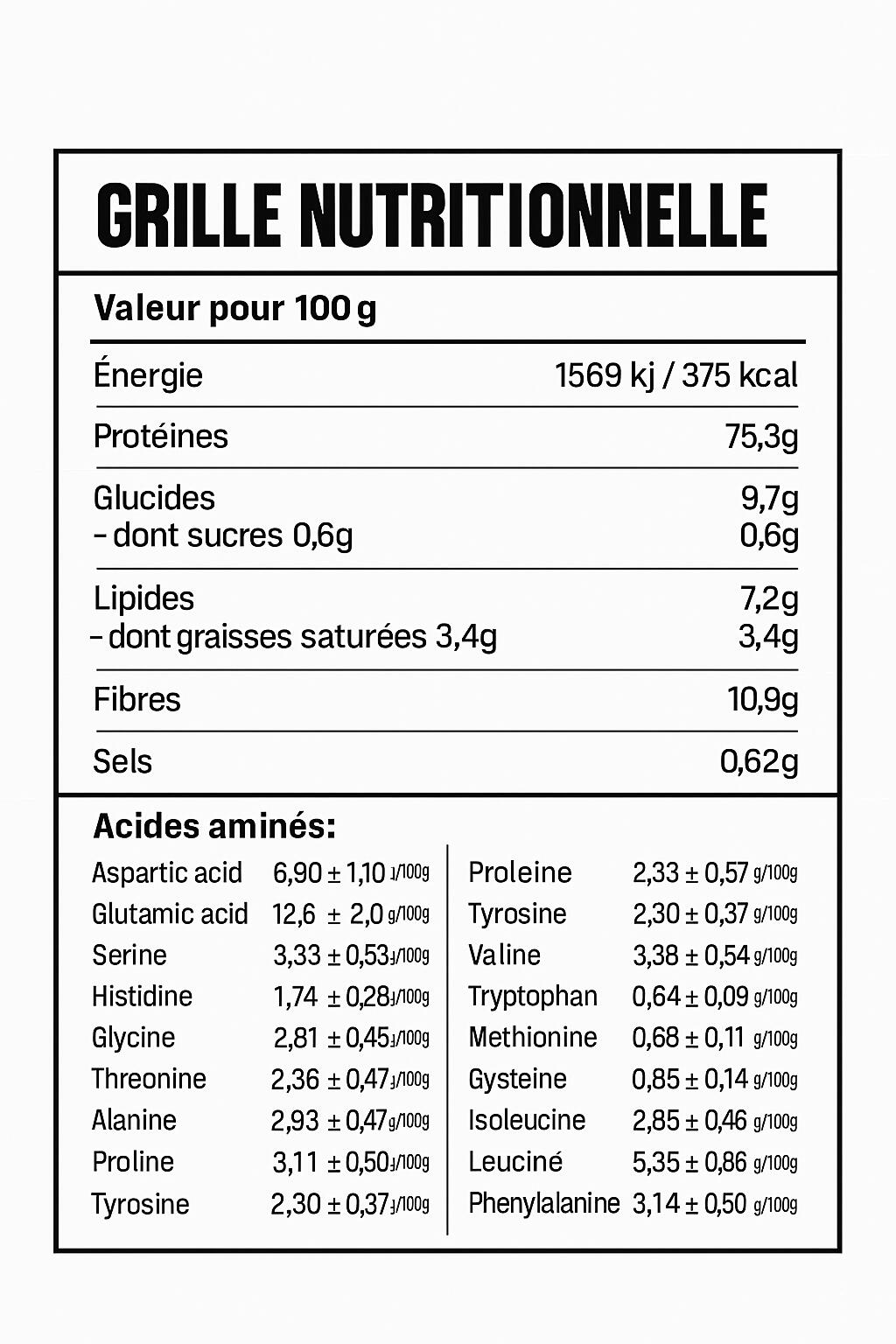 Poudre protéinée vegan chocolat 750g 7/7