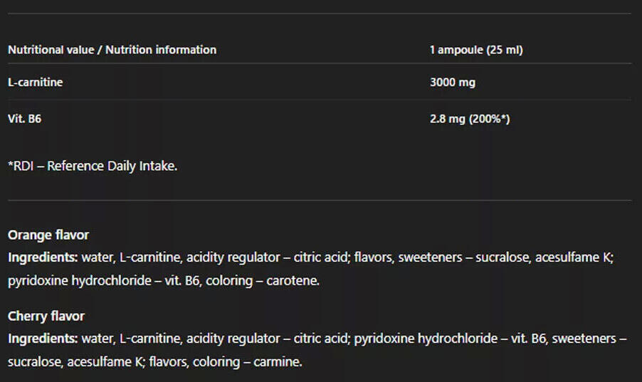 L-Carnitina - L-Carnitine 3000 Extreme Shot - Arancia 3/5