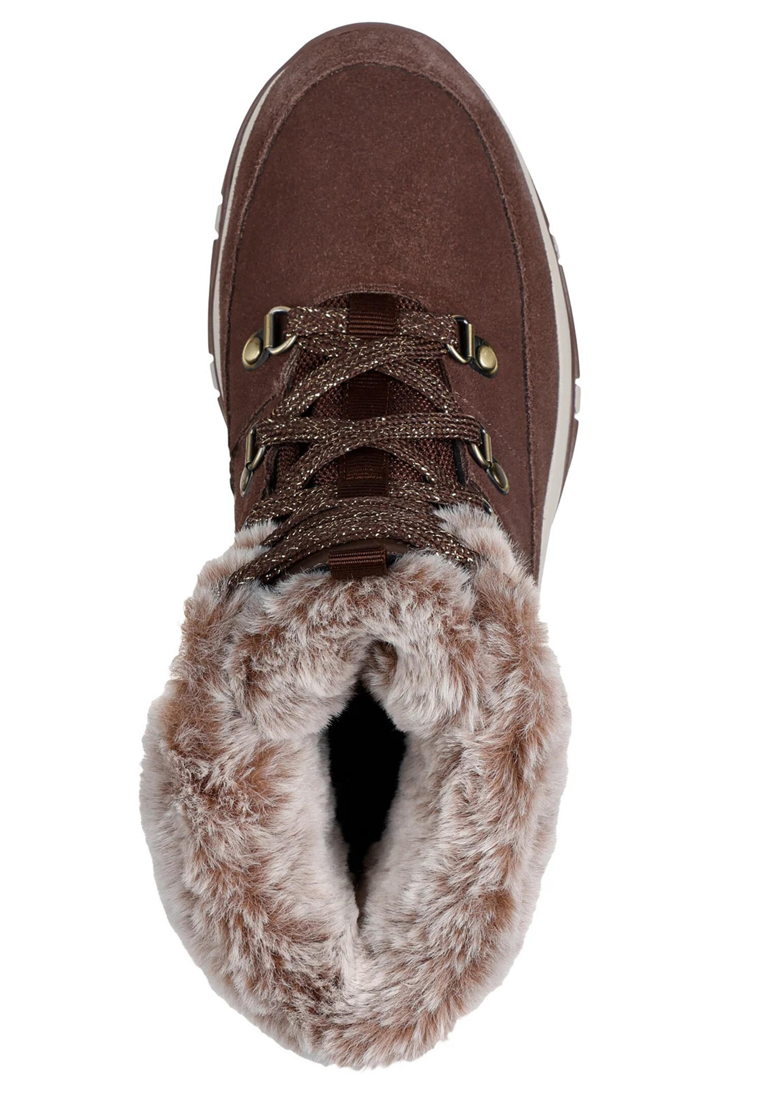 Skechers Damen Trego Snow Worries 167882 CHOC Stiefel Waterproof 3/4