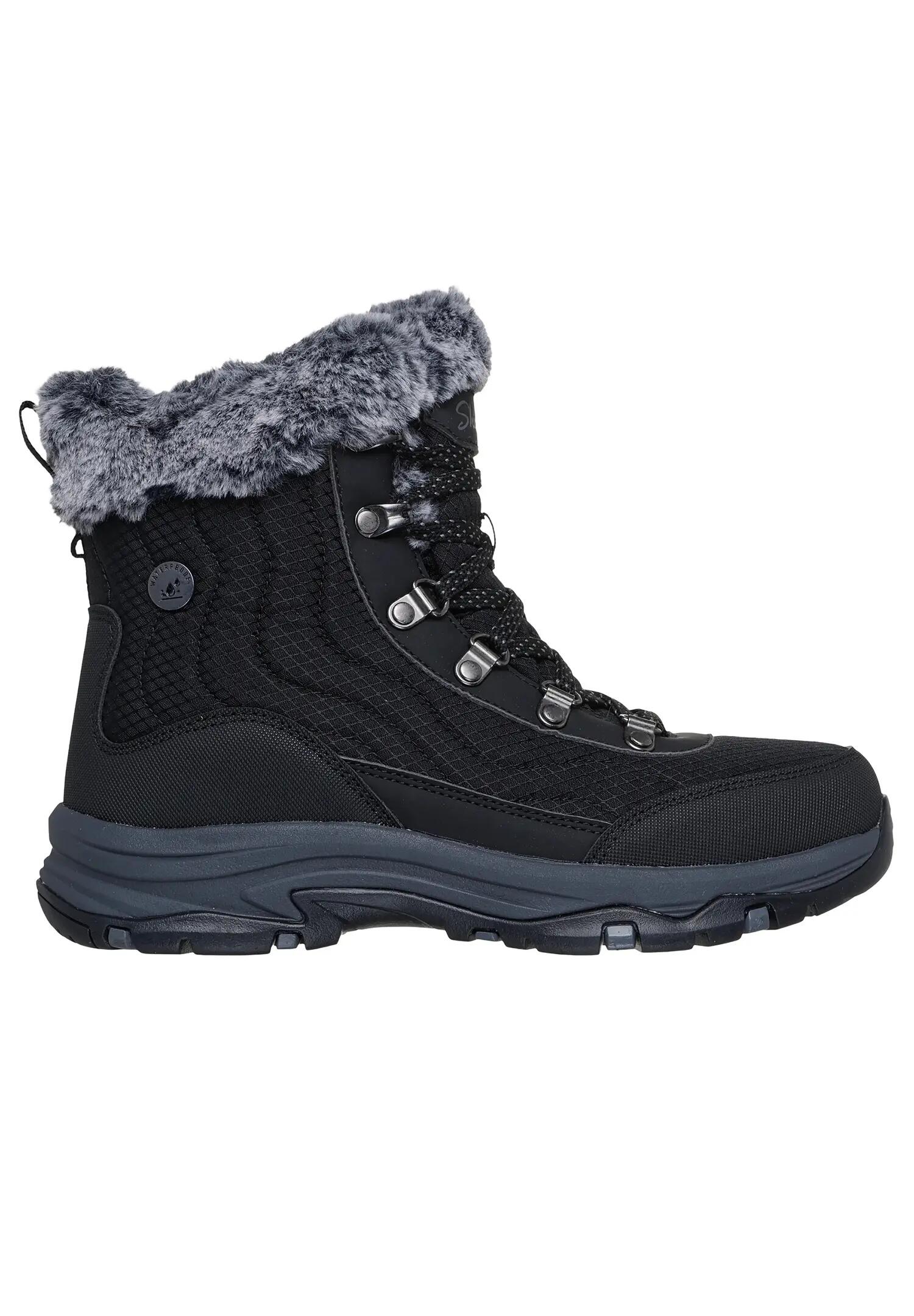 Skechers Damen Trego Stormie Winterstiefel Boots 167893 BBK Schwarz 2/5