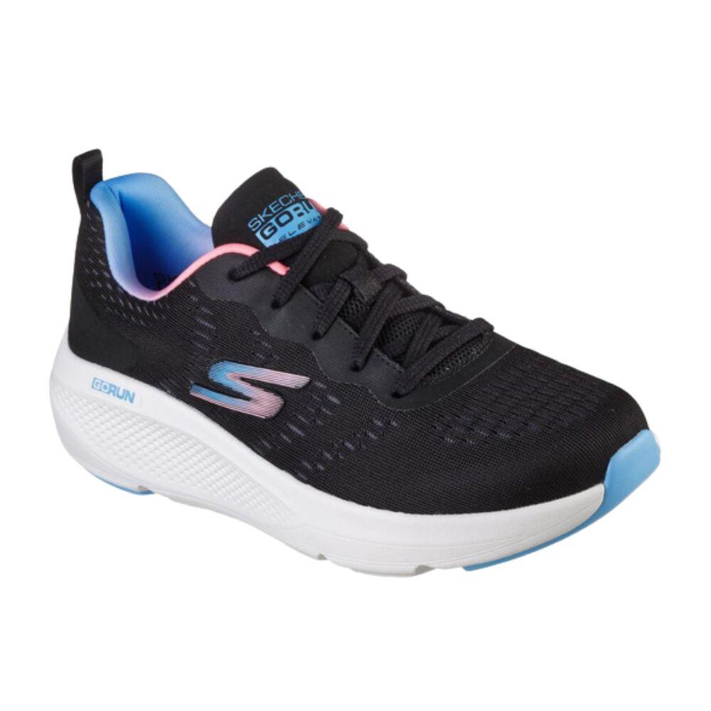 Calçado Skechers Go Run Elevate-Double Time Mulher. Preto/Multicolor 3/4