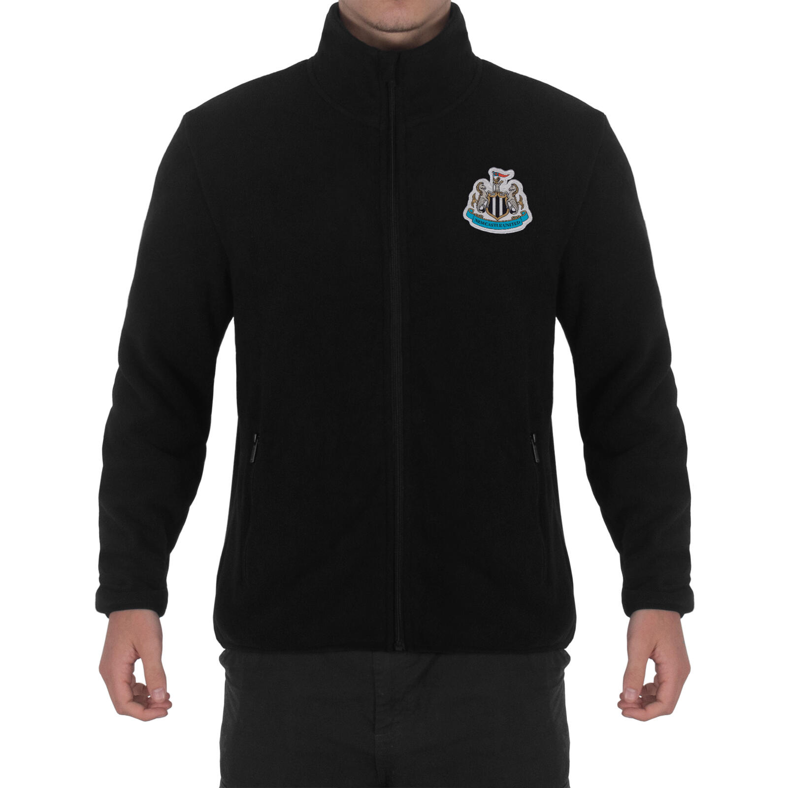 Newcastle United F.C. Men's Full Zip Fleece Jacket Official