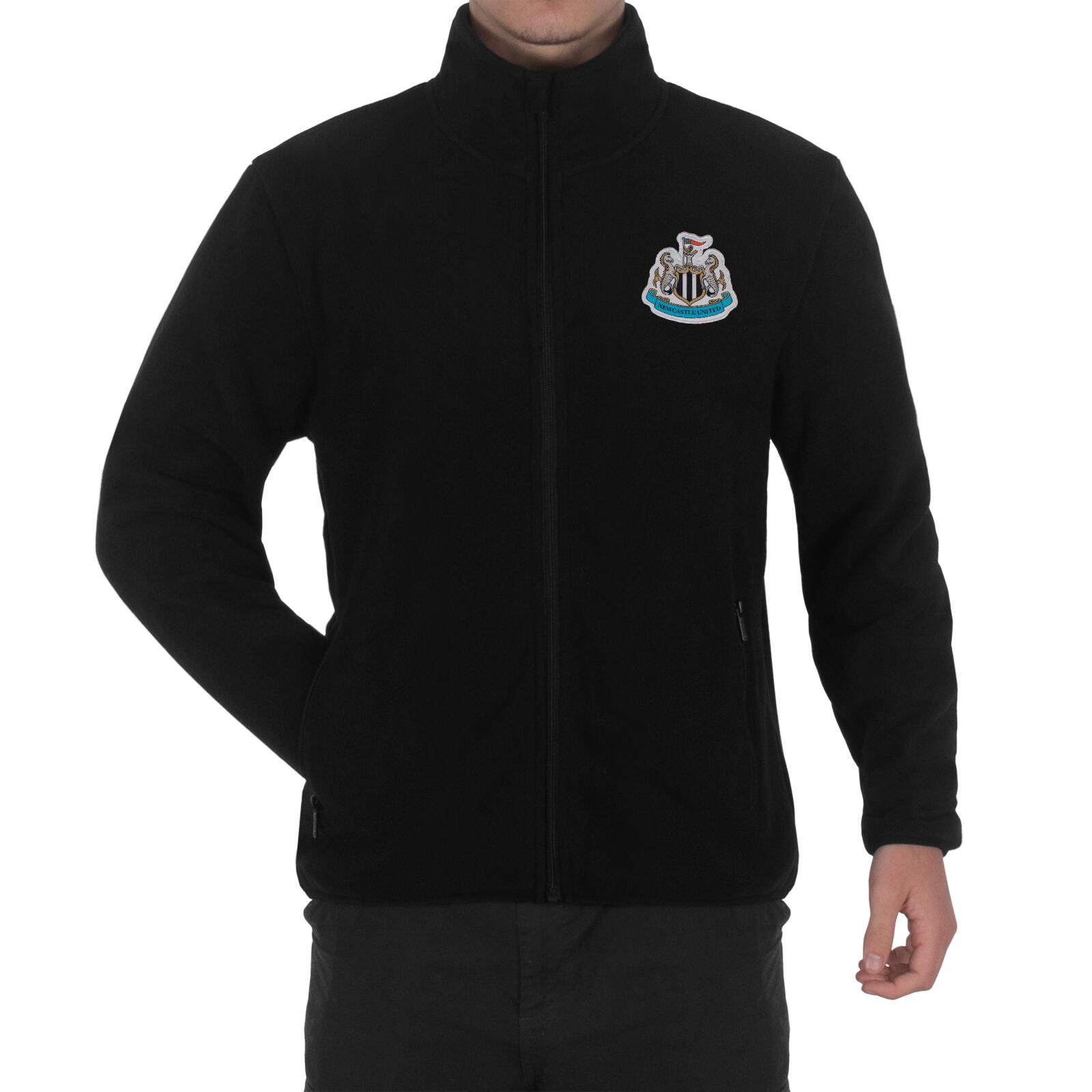 Newcastle United F.C. Men's Full Zip Fleece Jacket Official