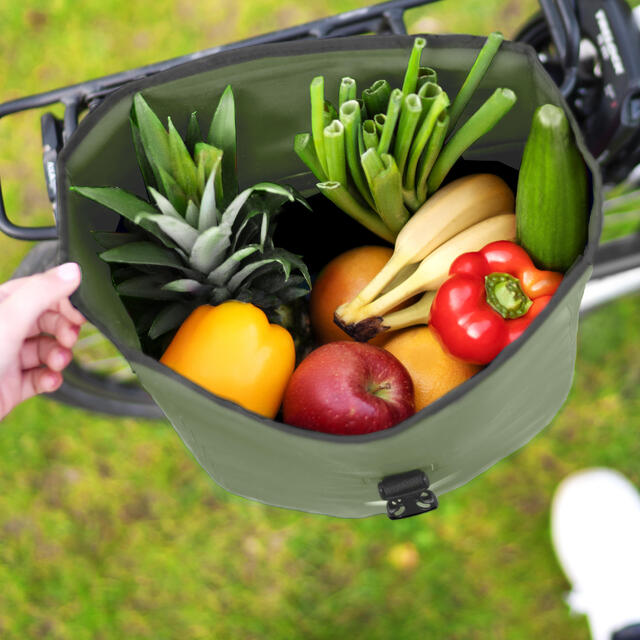 Ensemble De Sacoches De Vélo étanches 20L - Pour Porte-bagages, Noir, Matériaux Résistants