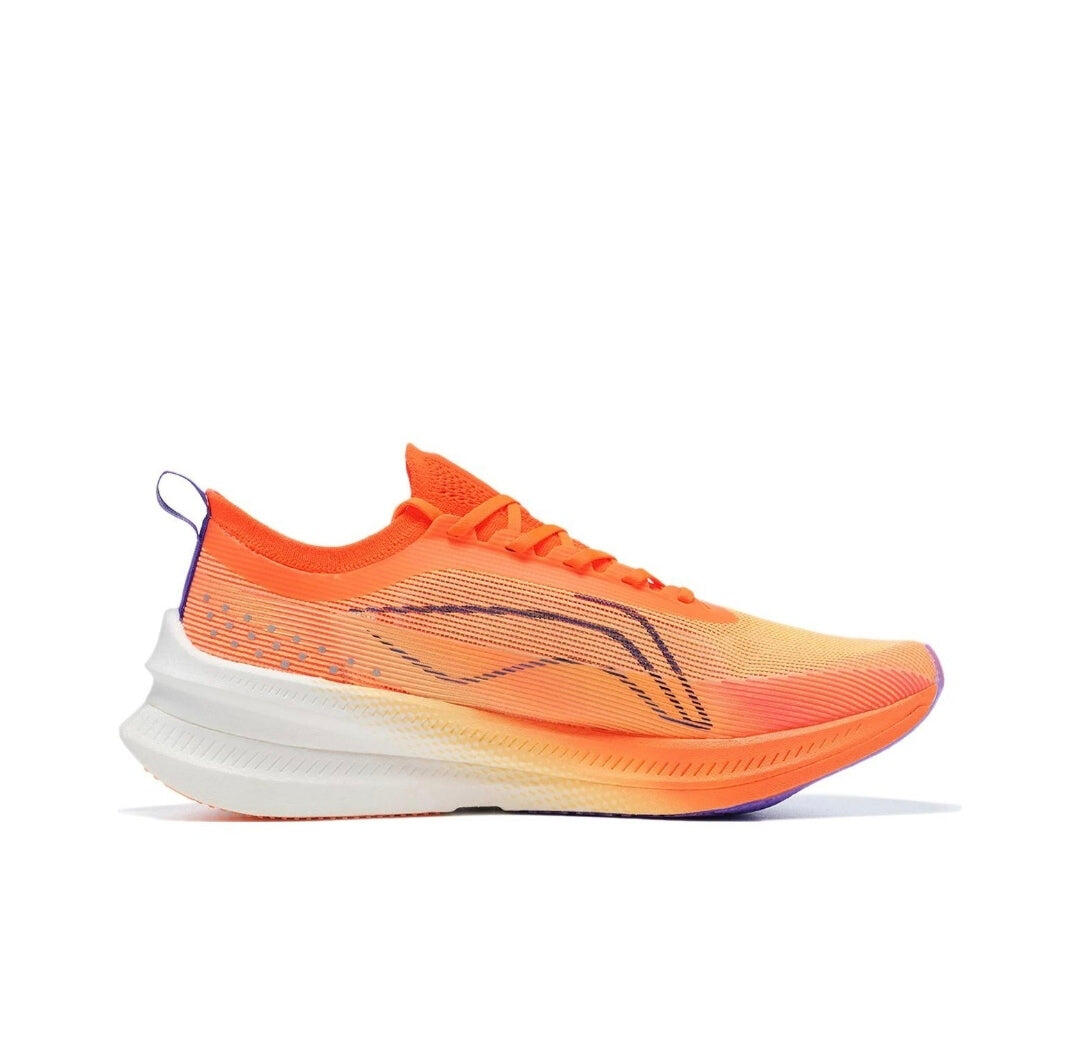 Zapatilla de running profesional para hombre Feidian 3 Elite naranja-blanco 2/5