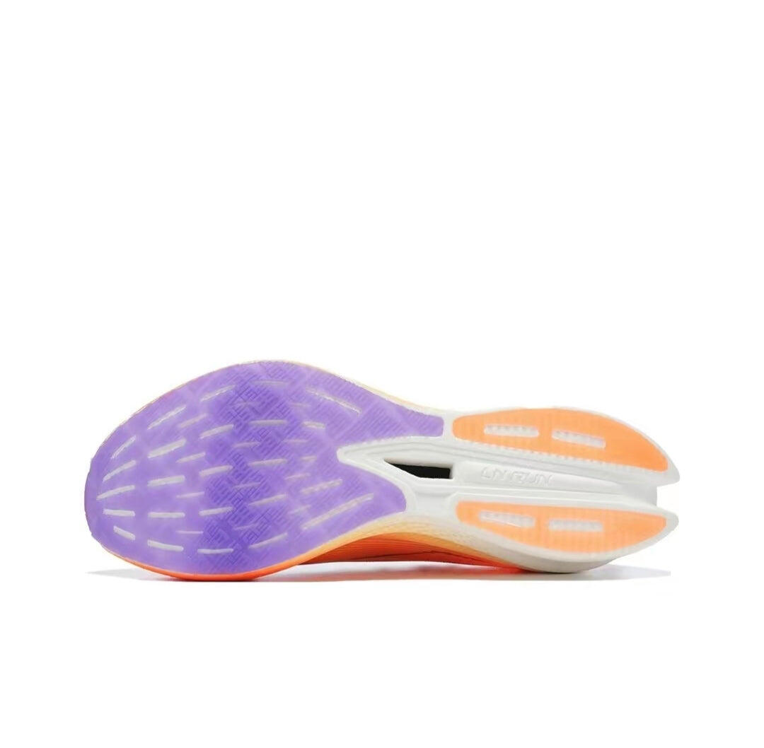 Zapatilla de running profesional para hombre Feidian 3 Elite naranja-blanco 4/5