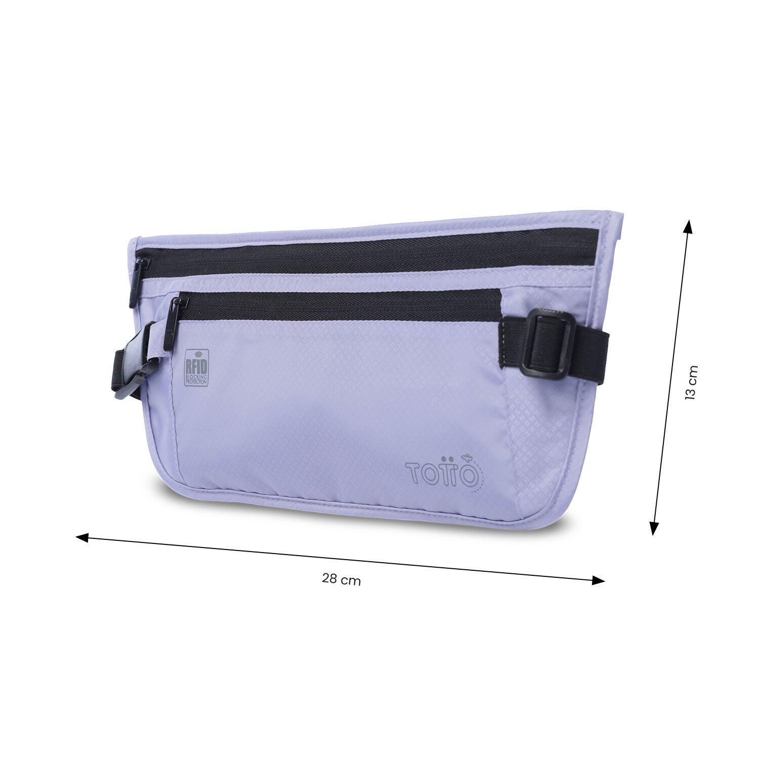 Totto Riñonera viaje Security Morado Poliéster 28 x13 x 1 cm 2/5