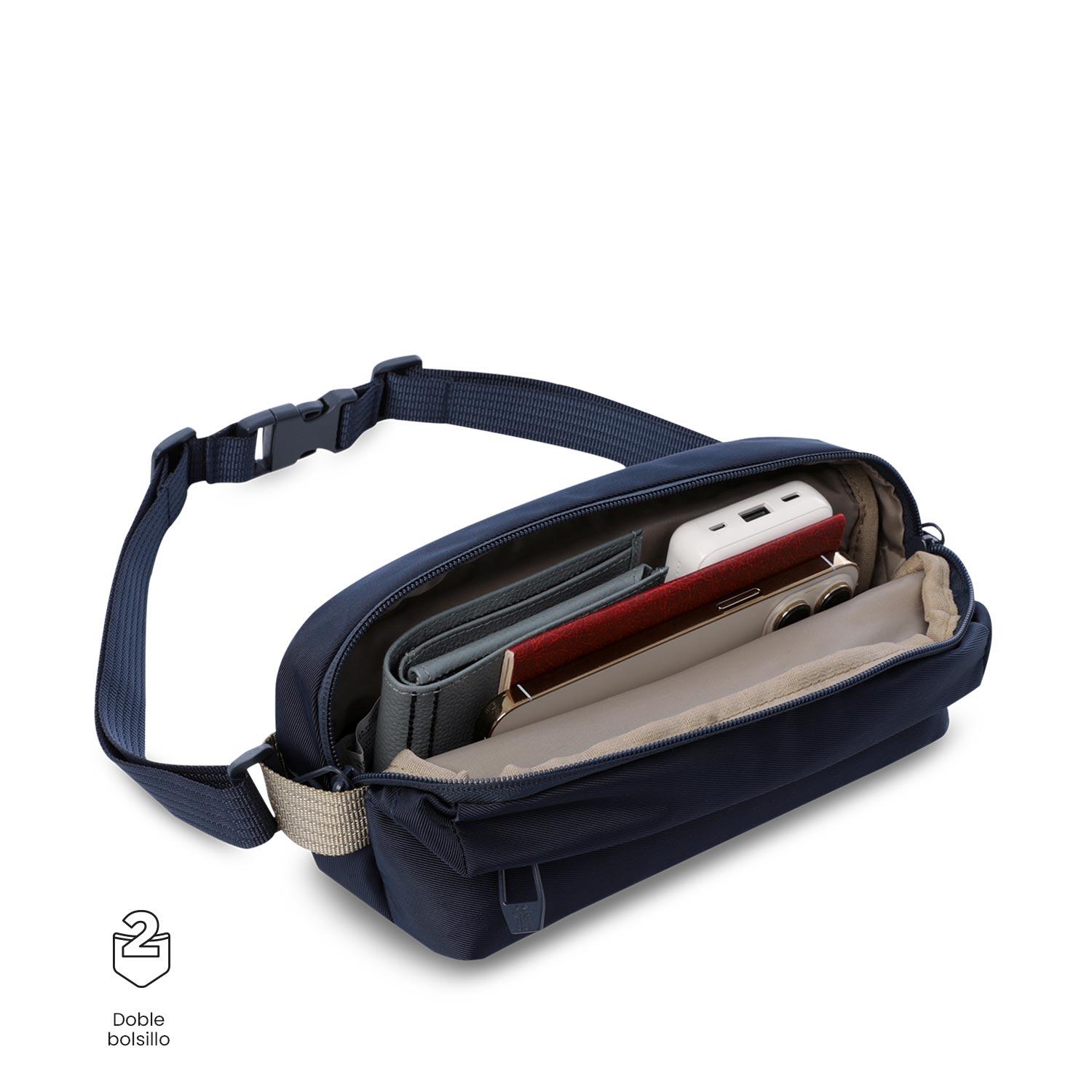 Totto Riñonera Daytona Azul Poliéster 28 x14 x 8.5 cm 3/6