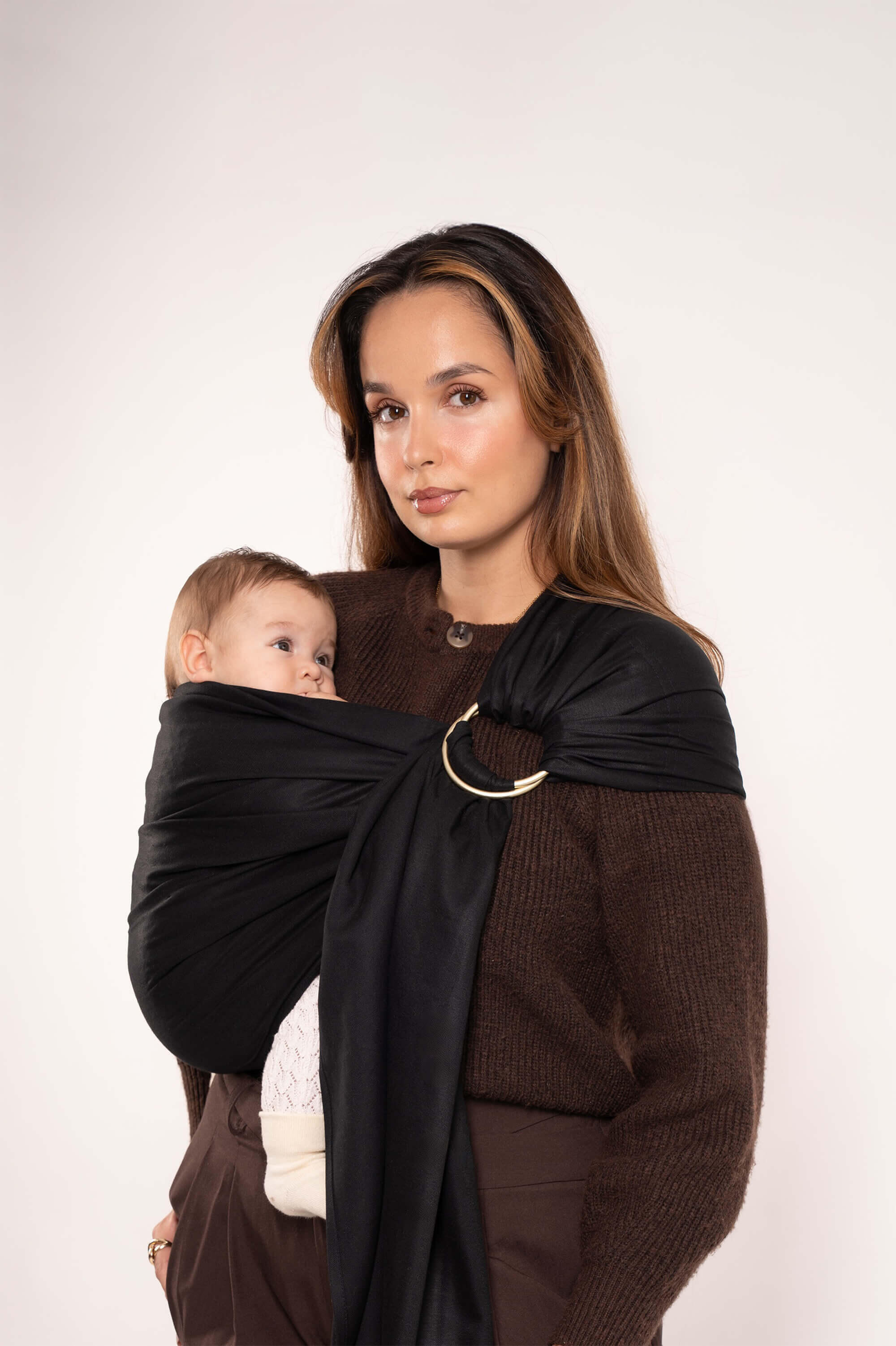 Sling Echarpe Tissée Sans Nœud - Black 3/5