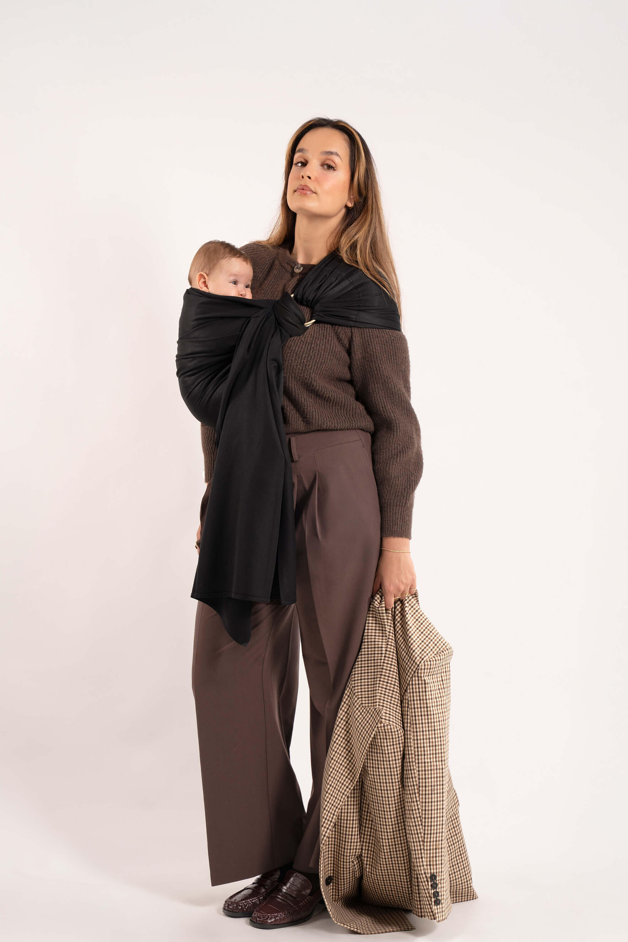 Sling Echarpe Tissée Sans Nœud - Black 5/5