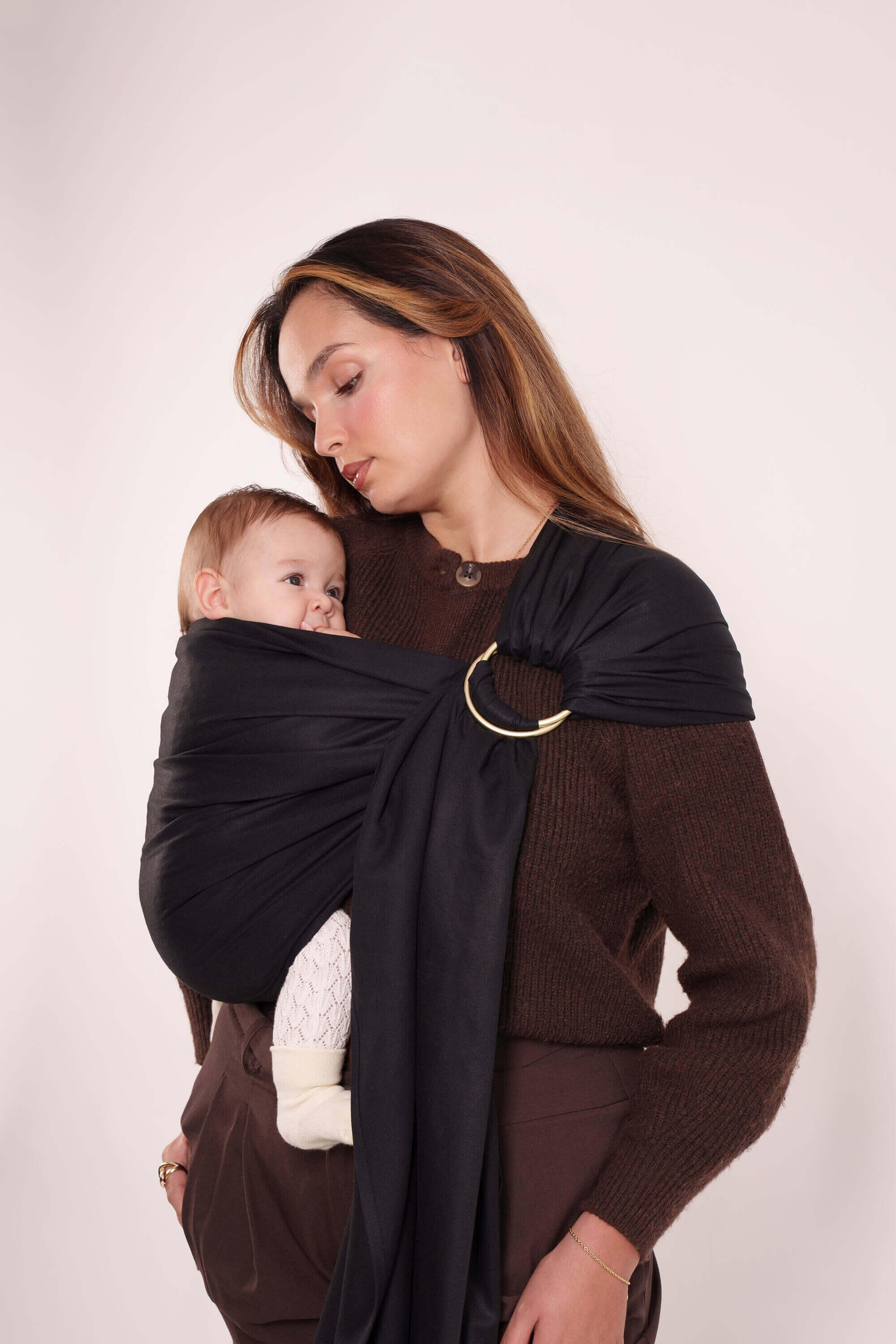 Sling Echarpe Tissée Sans Nœud - Black 4/5