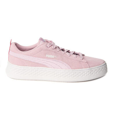 PUMA Smash Platform ZLN 0296 — Sneaker donna in suede rosa