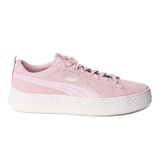PUMA Smash Platform ZLN 0296 — Sneaker donna in suede rosa