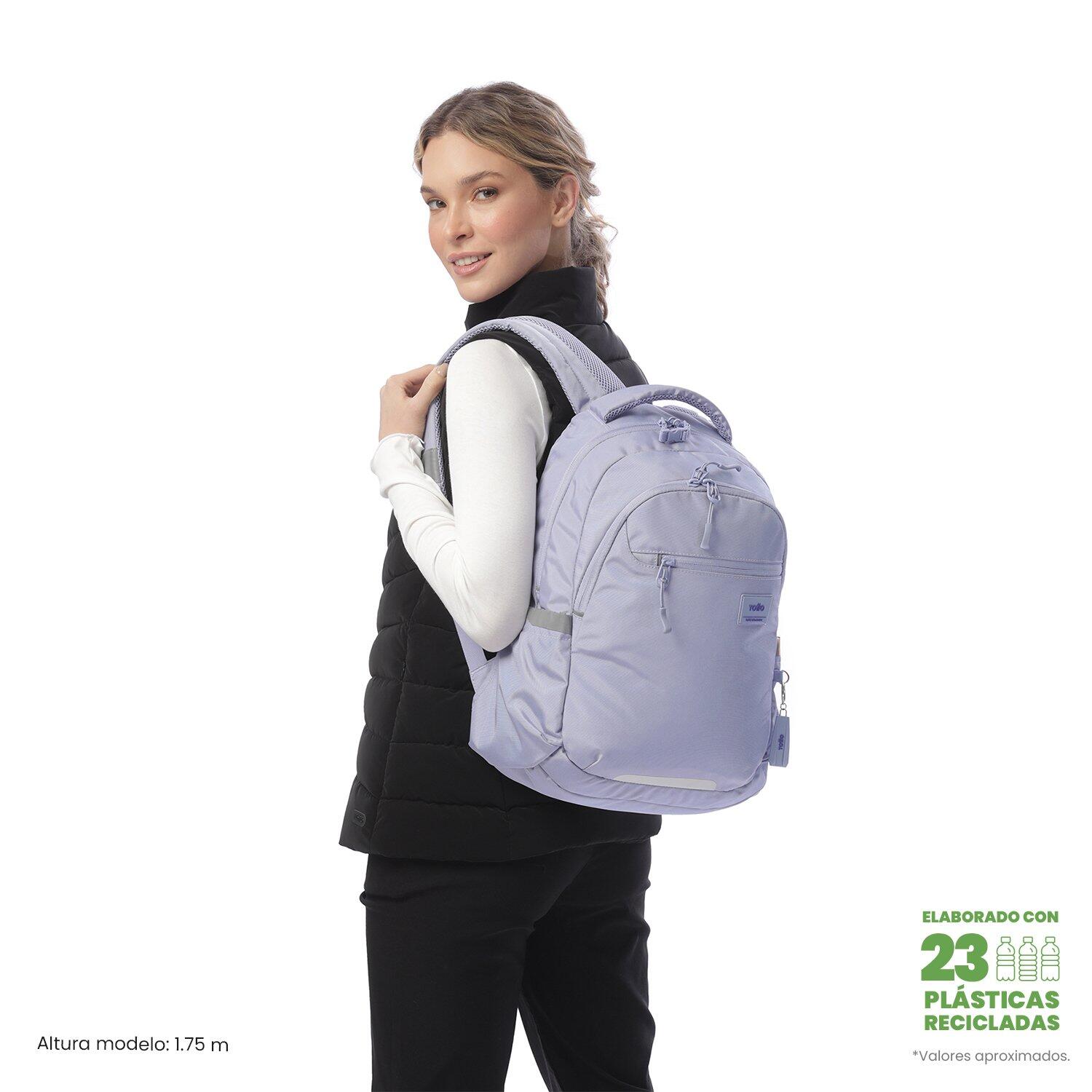 Totto Mochila urbana Misisipi Morado Poliéster reciclado 29 x42.5 x 12.5 cm 5/5