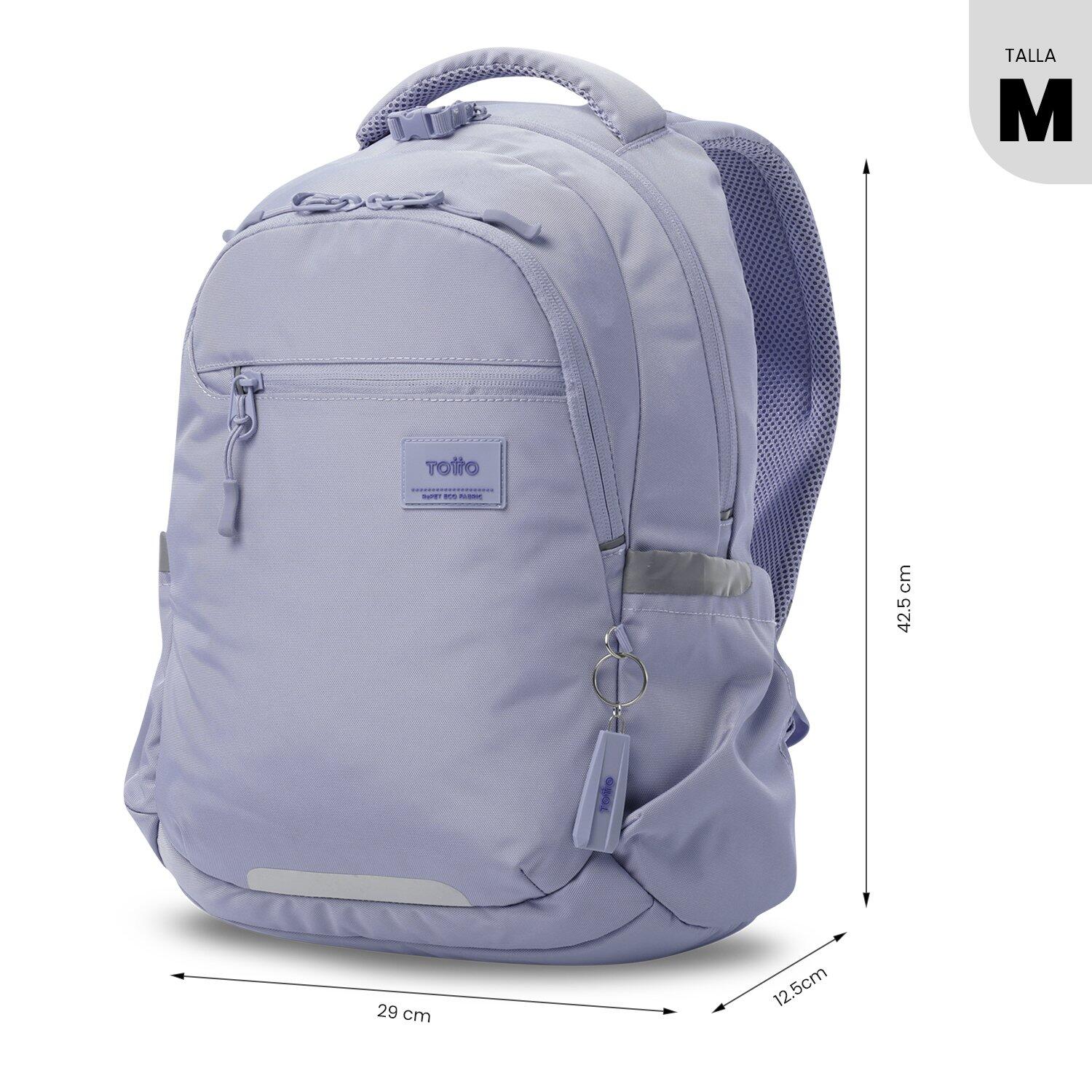 Totto Mochila urbana Misisipi Morado Poliéster reciclado 29 x42.5 x 12.5 cm 4/5