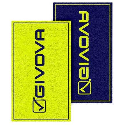 Asciugamani da palestra & piscina givova giallo fluo/blu