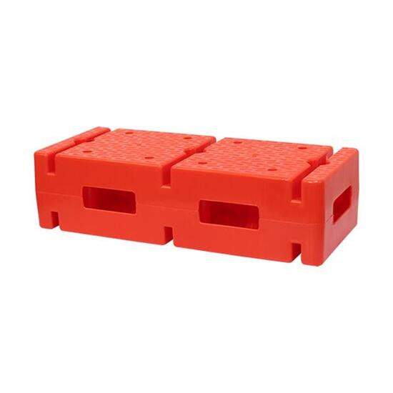 Blocco in PVC con supporto per palo e anello