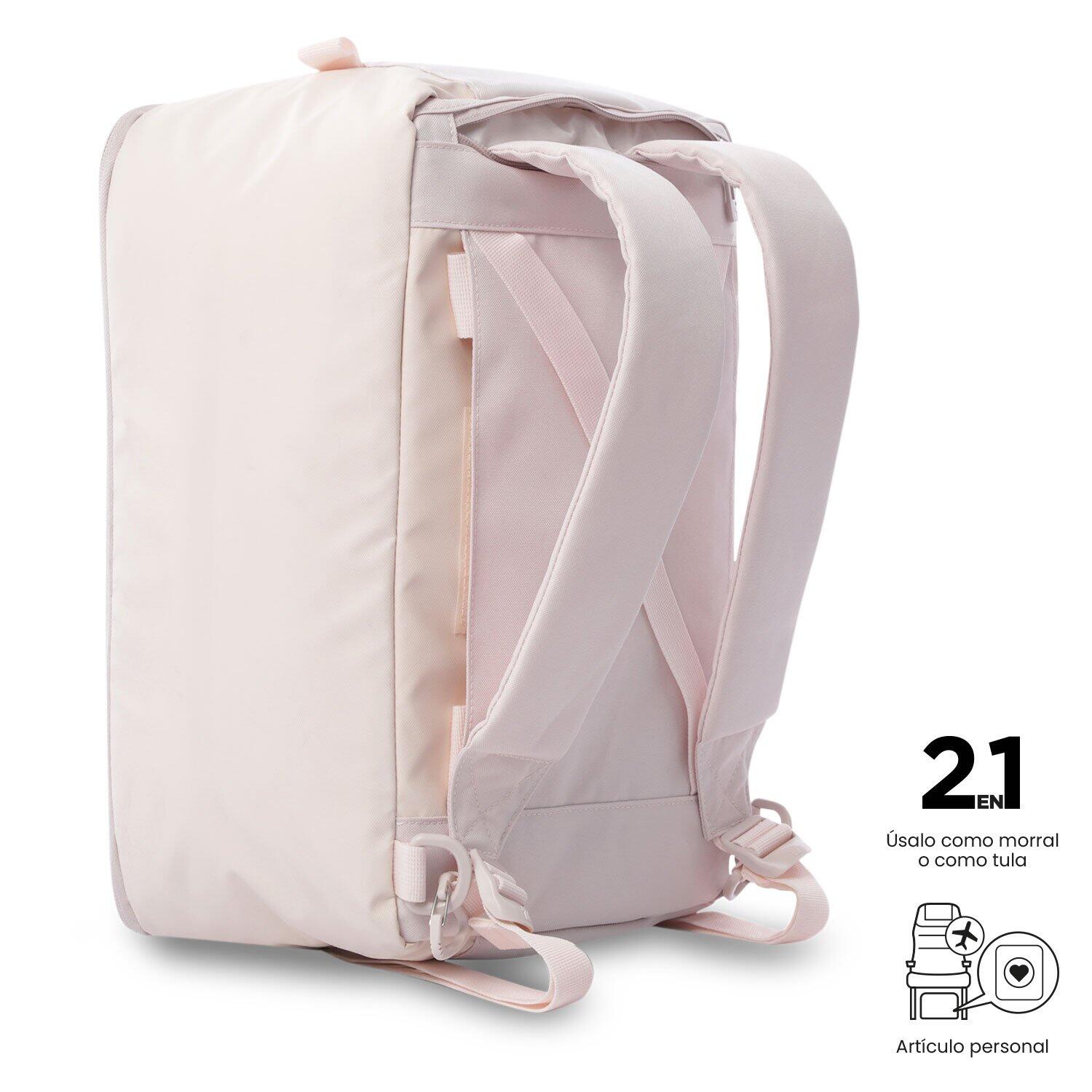 Totto Bolsa viaje 2 en 1 Underseat Rosa Poliéster 40 x25.5 x 20.5 cm 2/6