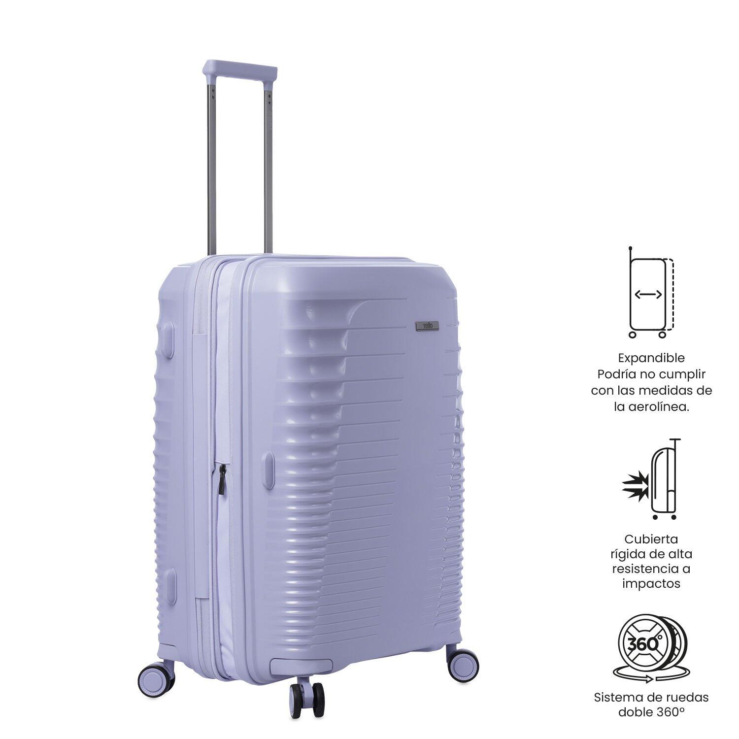 Totto Maleta mediana Traveler Morado Polipropileno 45.5 x66 x 31.5 cm 2/6