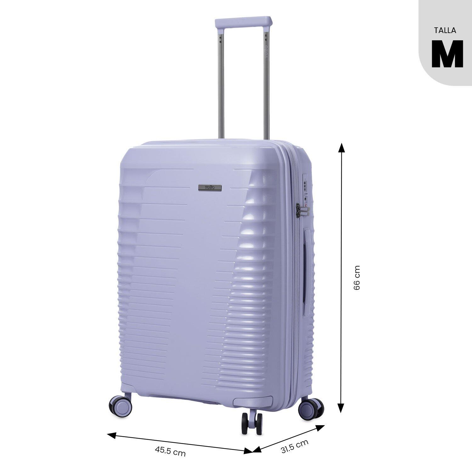 Totto Maleta mediana Traveler Morado Polipropileno 45.5 x66 x 31.5 cm 4/6