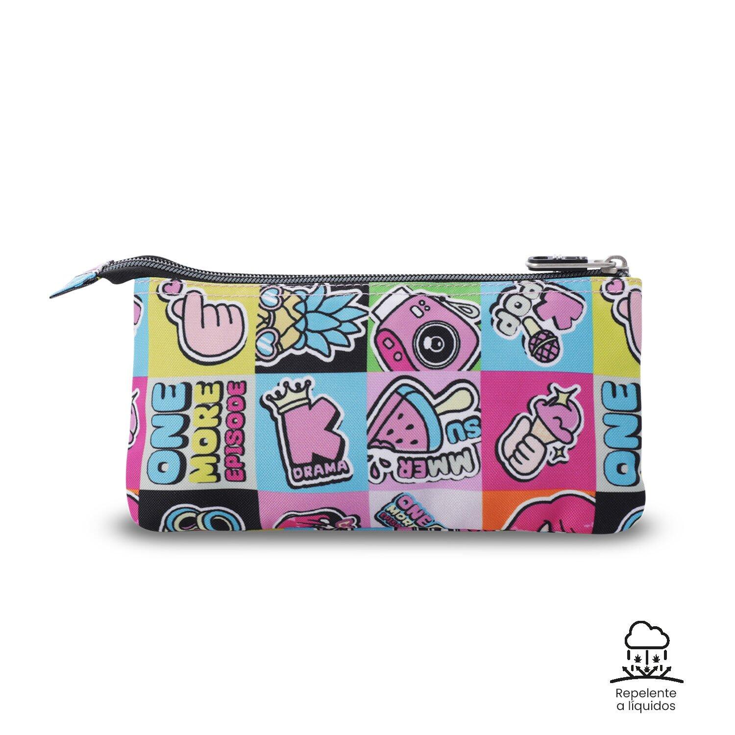 Totto Estuche escolar Tablero K-Pop Poliéster reciclado 22 x11 x 3.5 cm 2/4