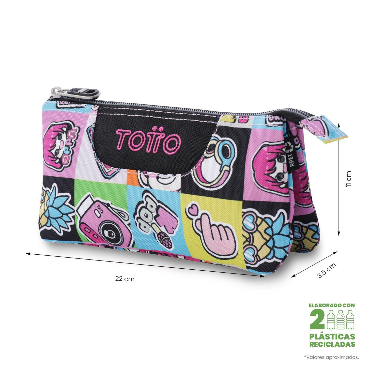 Totto Estuche escolar Tablero K-Pop Poliéster reciclado 22 x11 x 3.5 cm 4/4