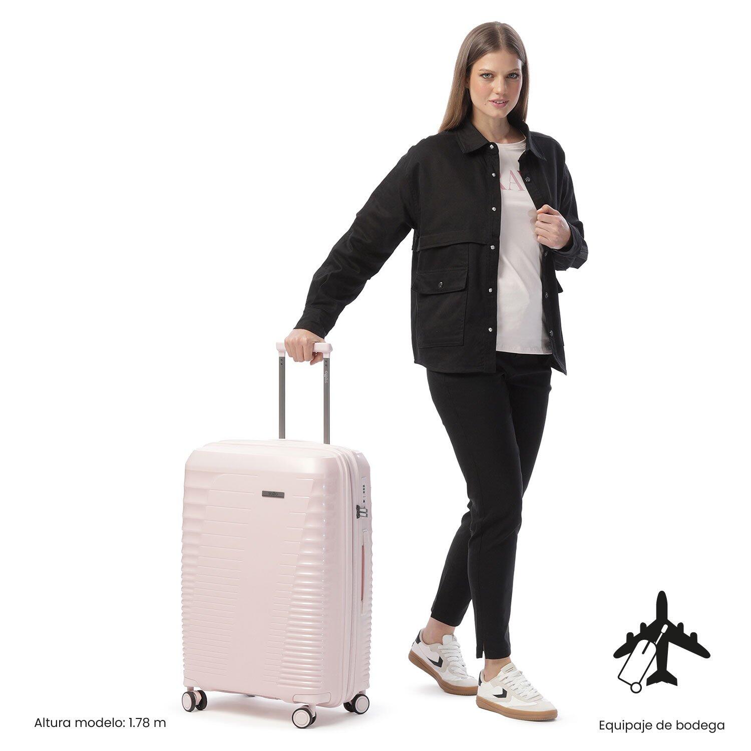 Totto Maleta mediana Traveler Rosa Polipropileno 45.5 x66 x 31.5 cm 6/6