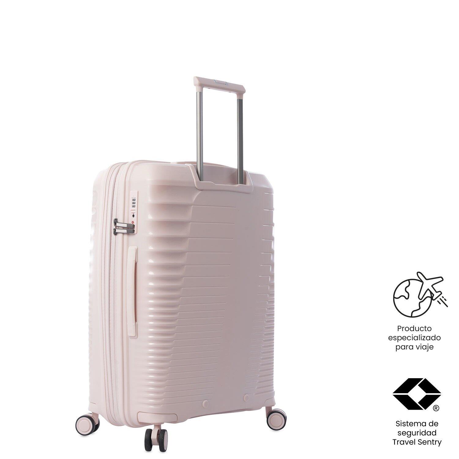Totto Maleta mediana Traveler Rosa Polipropileno 45.5 x66 x 31.5 cm 2/6