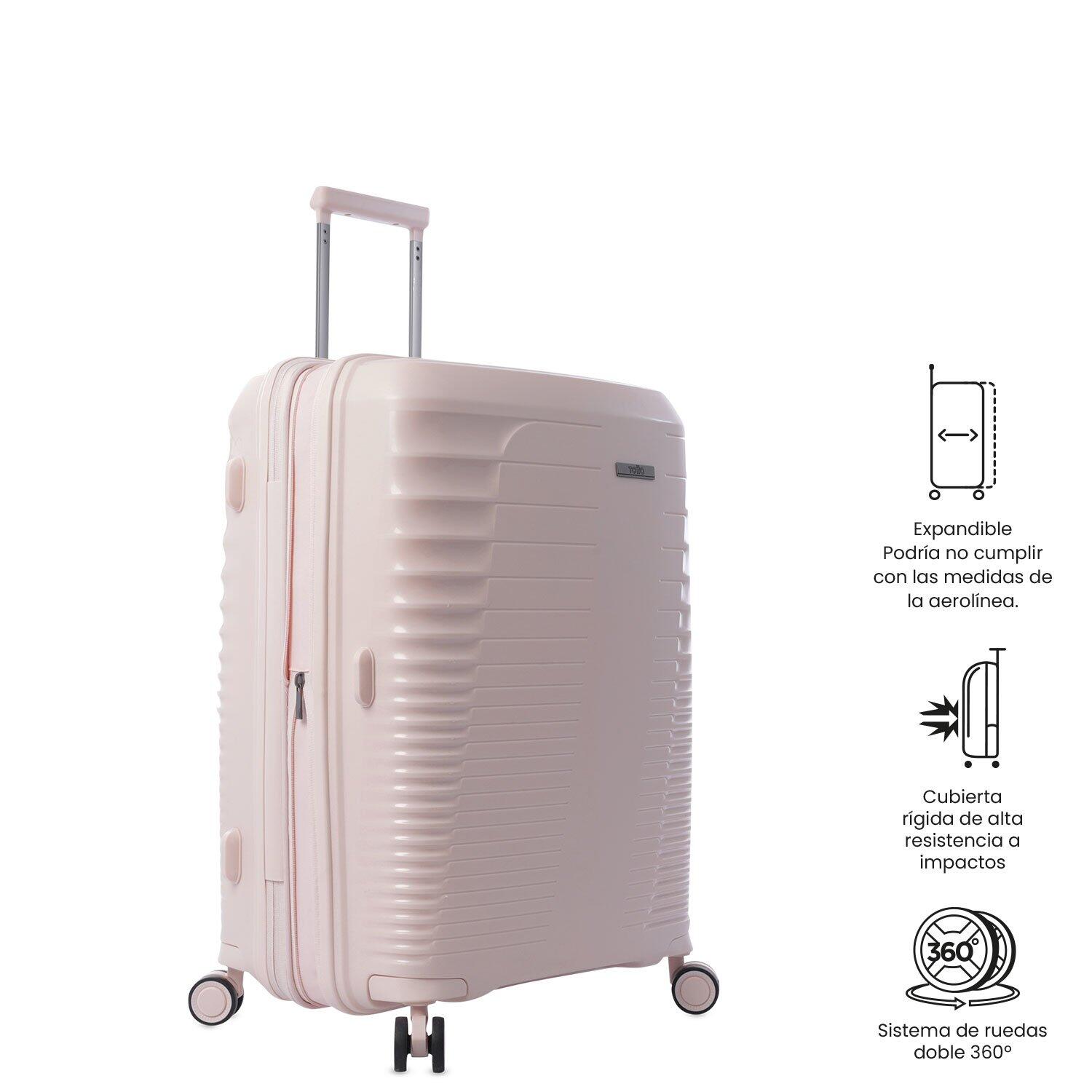 Totto Maleta mediana Traveler Rosa Polipropileno 45.5 x66 x 31.5 cm 5/6