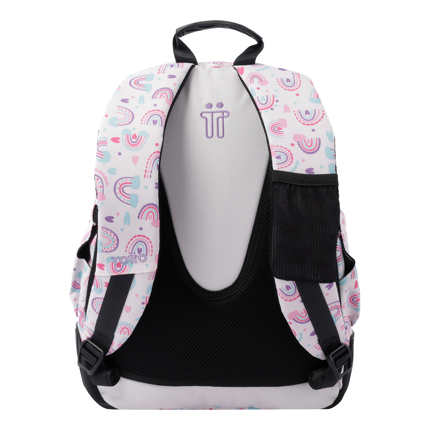 Totto Mochila escolar Crayoles Aircoiris rosa Poliéster 33 x44 x13.5 cm 3/5