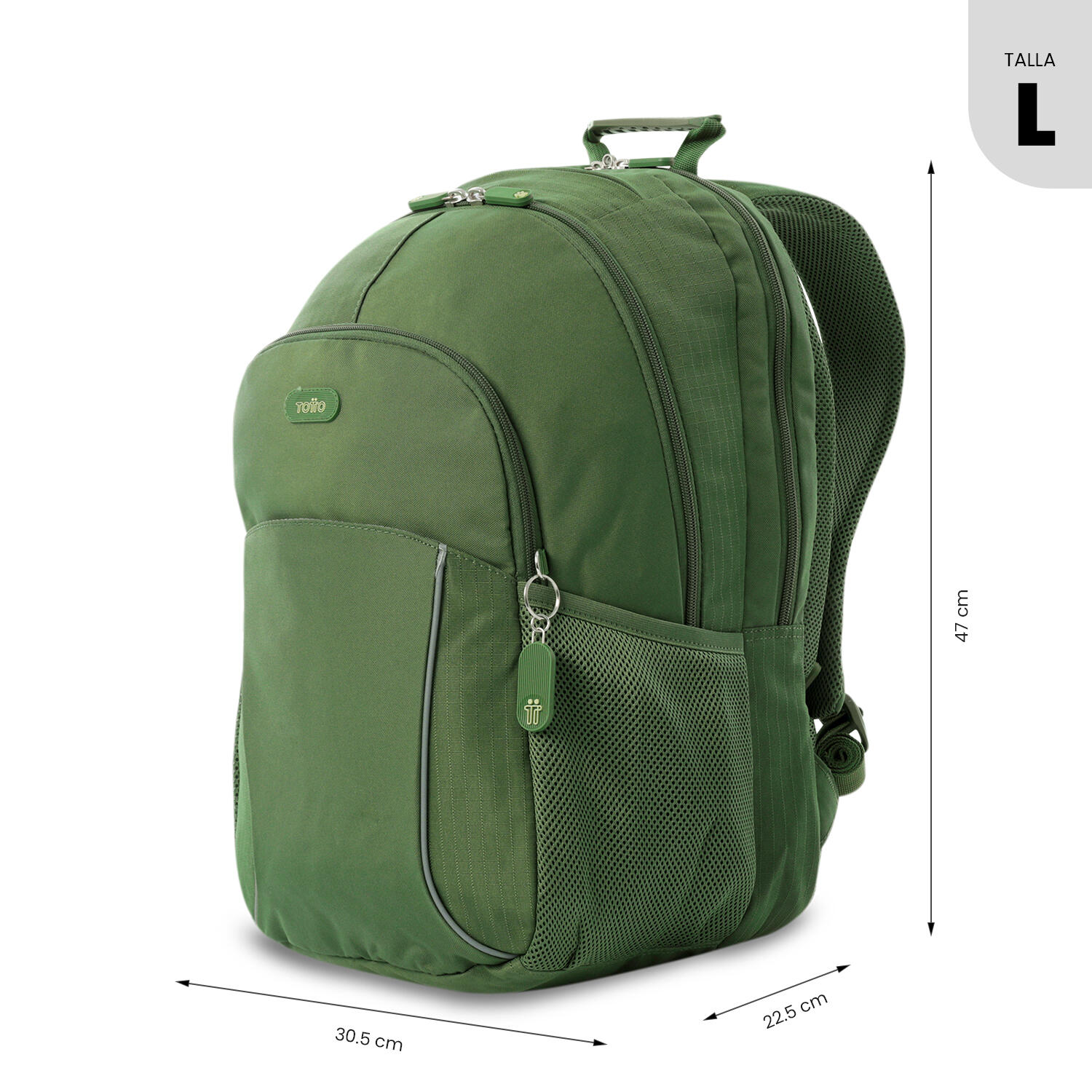 Totto Mochila urbana Cambri 2.0 Garden Green/Tarragon Poliéster reciclado 30.5 3/5