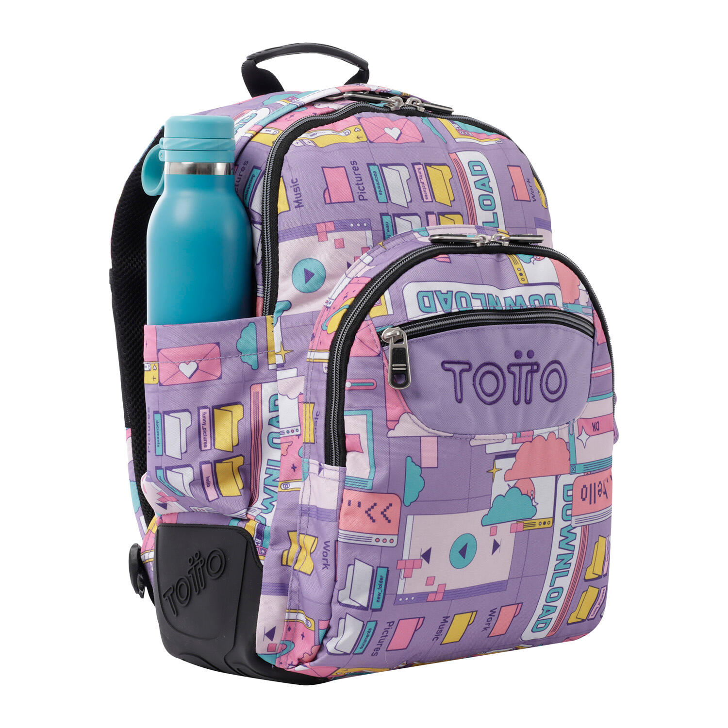 Totto Mochila escolar Crayoles Ciber Poliéster 33 x44 x13.5 cm 4/5
