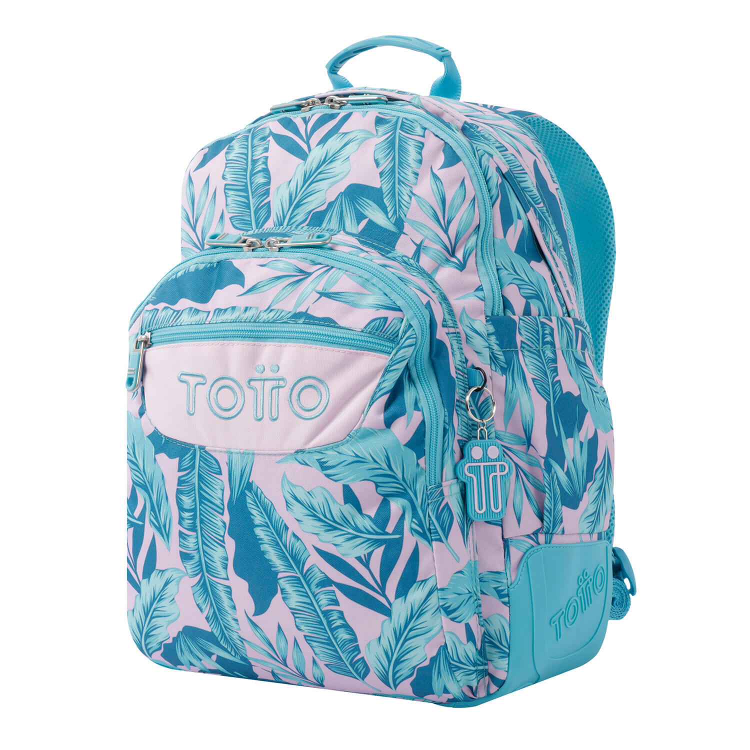 Totto Mochila escolar Crayoles Plantas tropicales Poliéster 33 x44 x13.5 cm 2/5