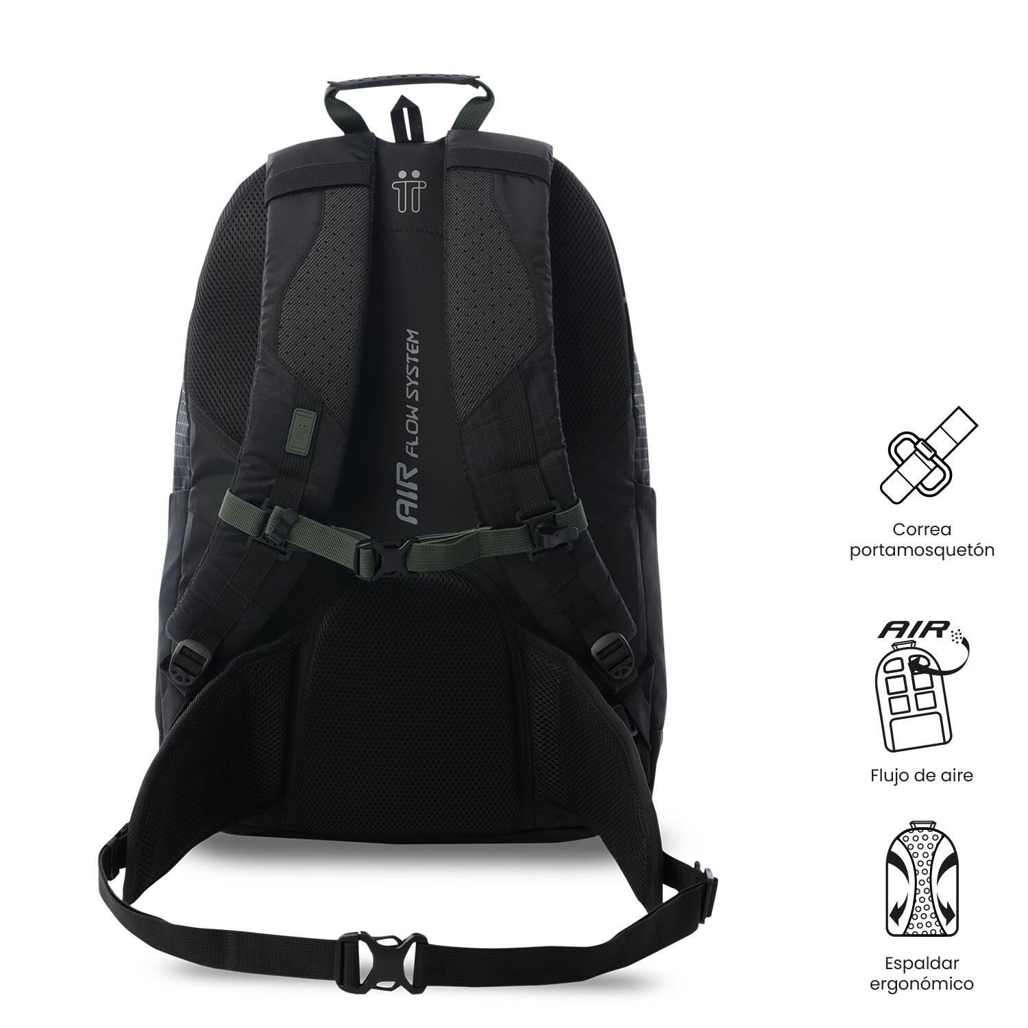 Totto Mochila viaje Summit 33 Negro Poliamida 35 x53 x 19 cm 5/5