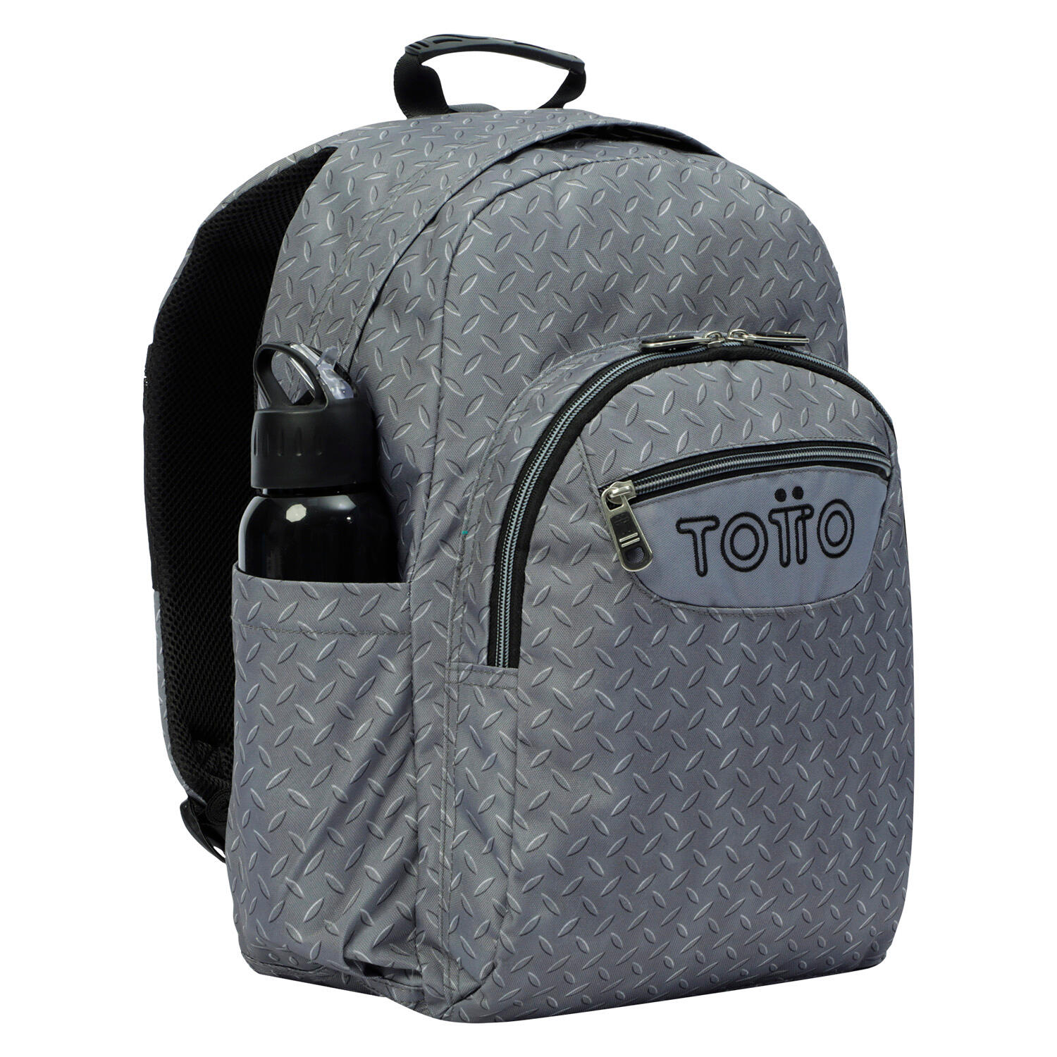 Totto Mochila escolar Acuareles Gris metálido Poliéster 33 x44 x14 cm 5/5