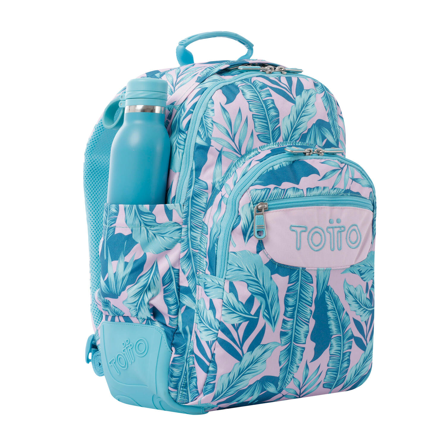 Totto Mochila escolar Crayoles Plantas tropicales Poliéster 33 x44 x13.5 cm 4/5