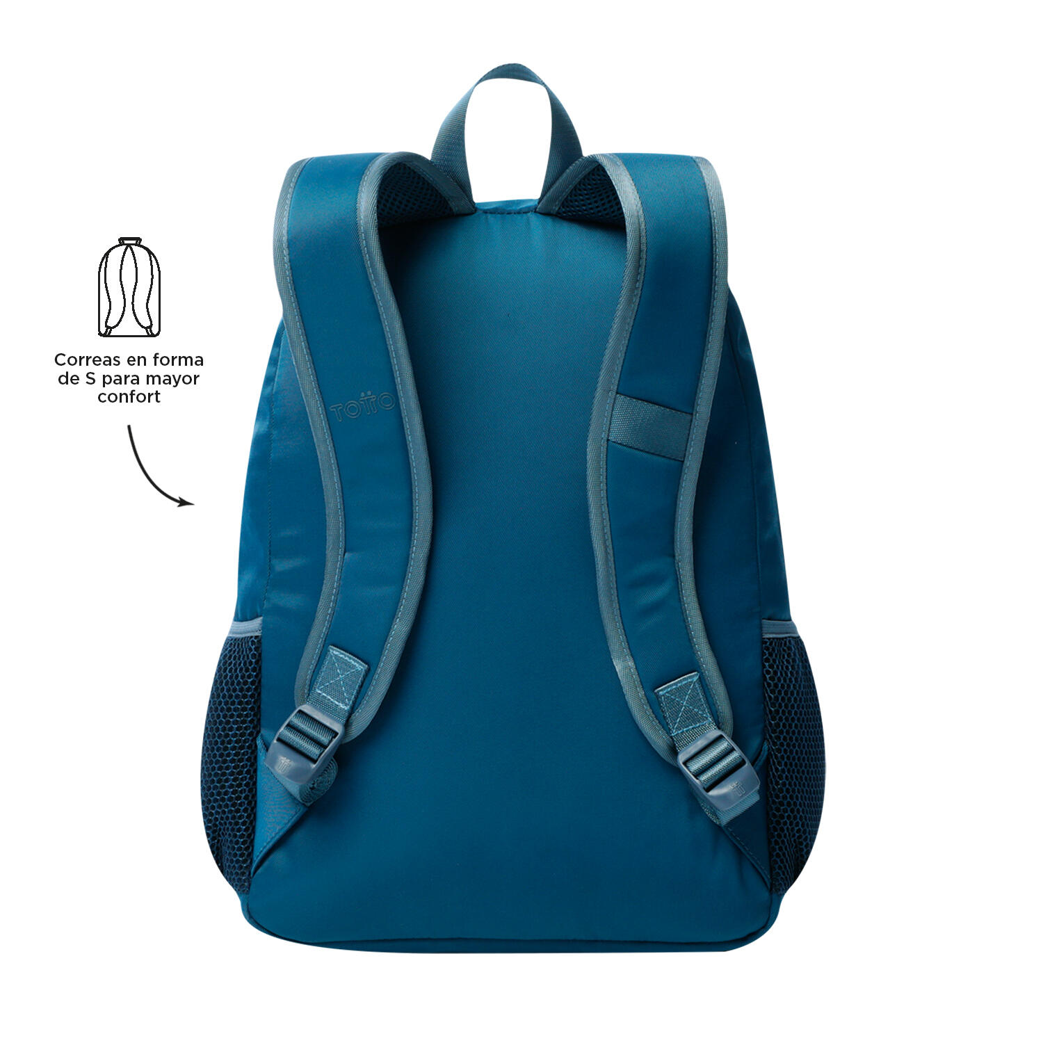 Totto Mochila Infantil Cluw Azul Poliéster 31 x42 x16 cm 3/5