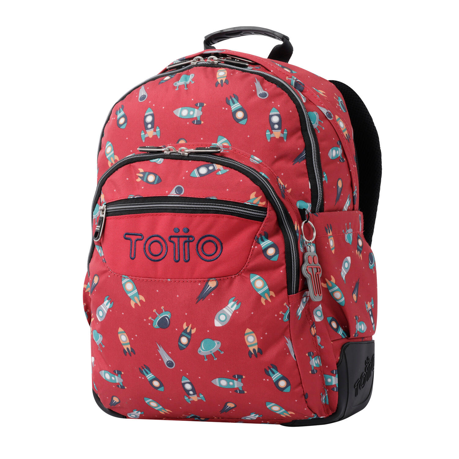 Totto Mochila escolar Crayoles Cohetes Poliéster 33 x 44 x 13.5 cm 2/5