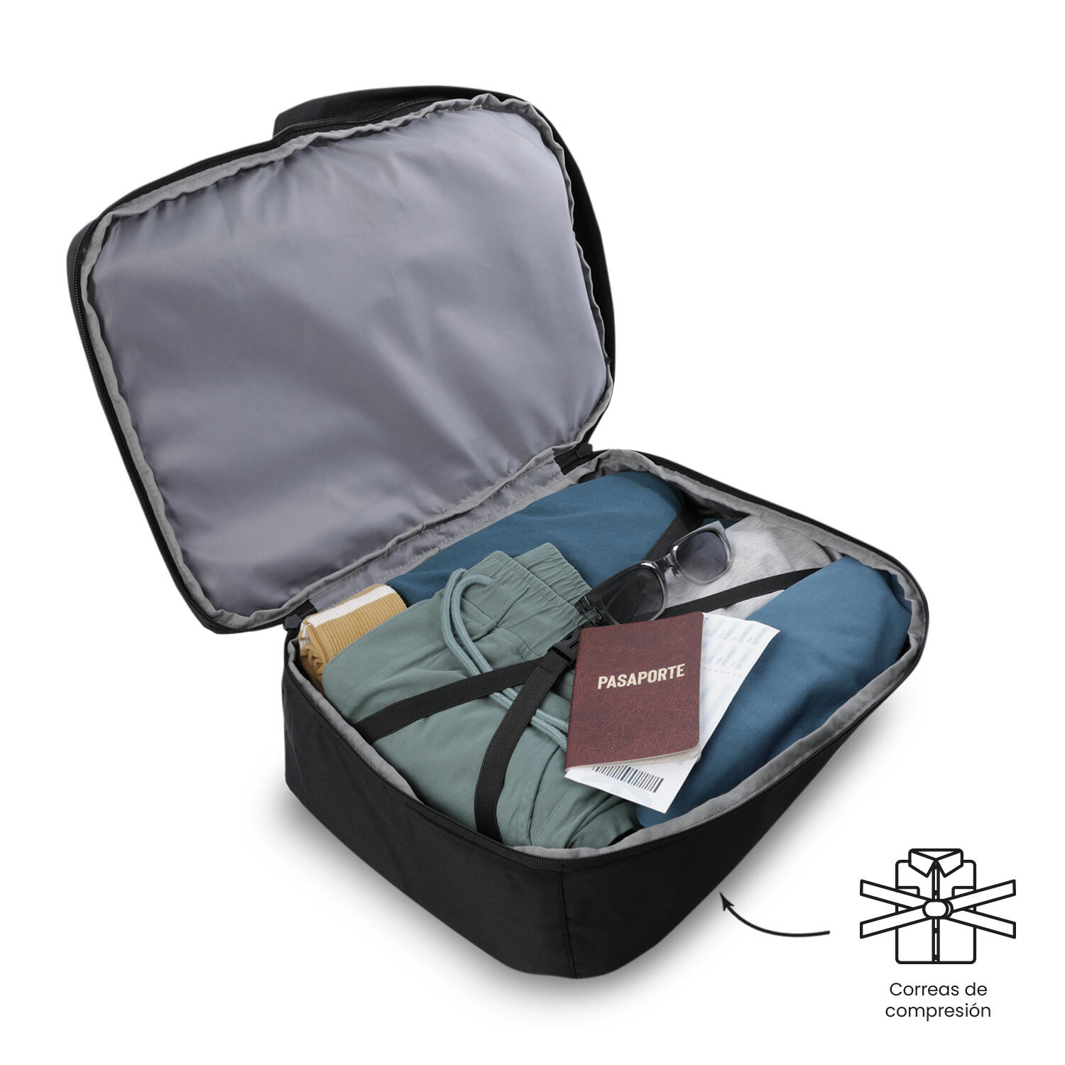 Totto Mochila de viagem Easy Preto Poliéster 32.5 x 44.5 x 21.5 cm 4/5